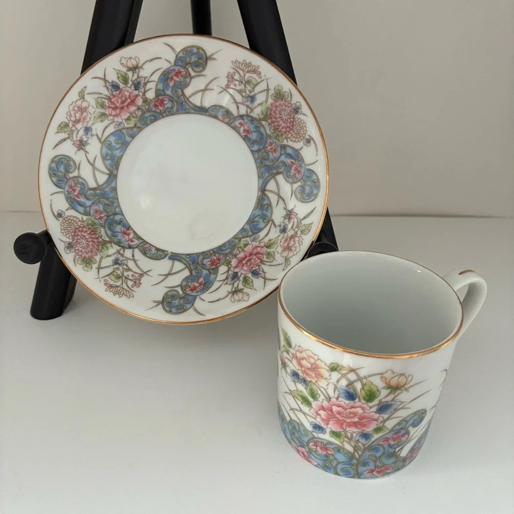NWT Vintage Laudel for Macy’s Porcelain Made in Japan Demitasse Tea Cup/Saucer